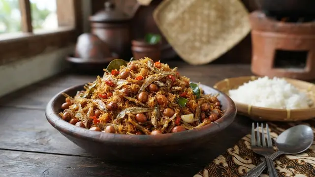 Resep Serundeng Teri Kacang