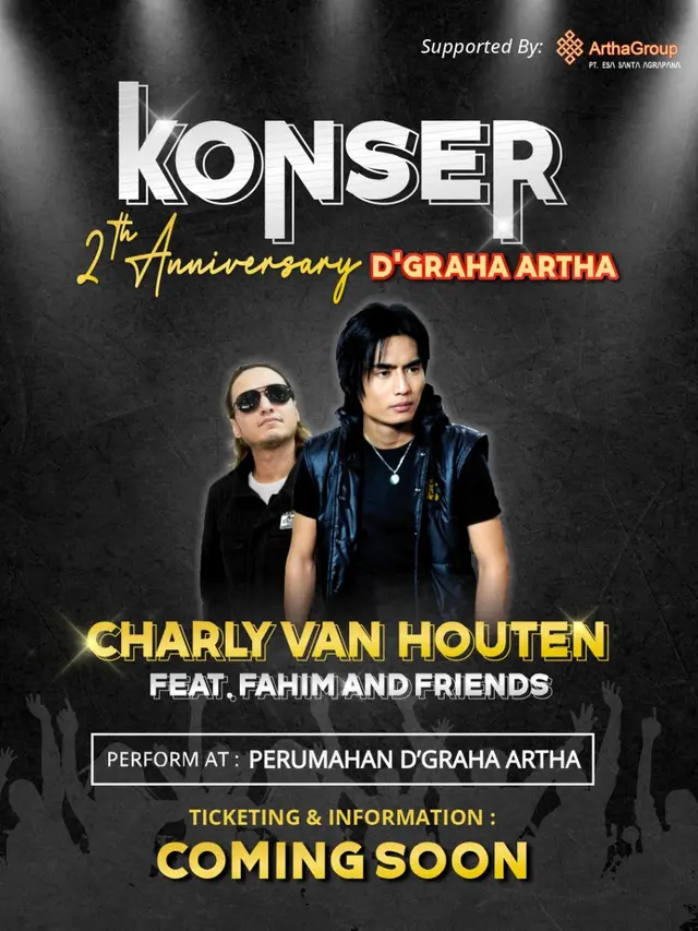 penampilan Charly Van Houten di ulang tahun kedua perumahan D’Graha Artha