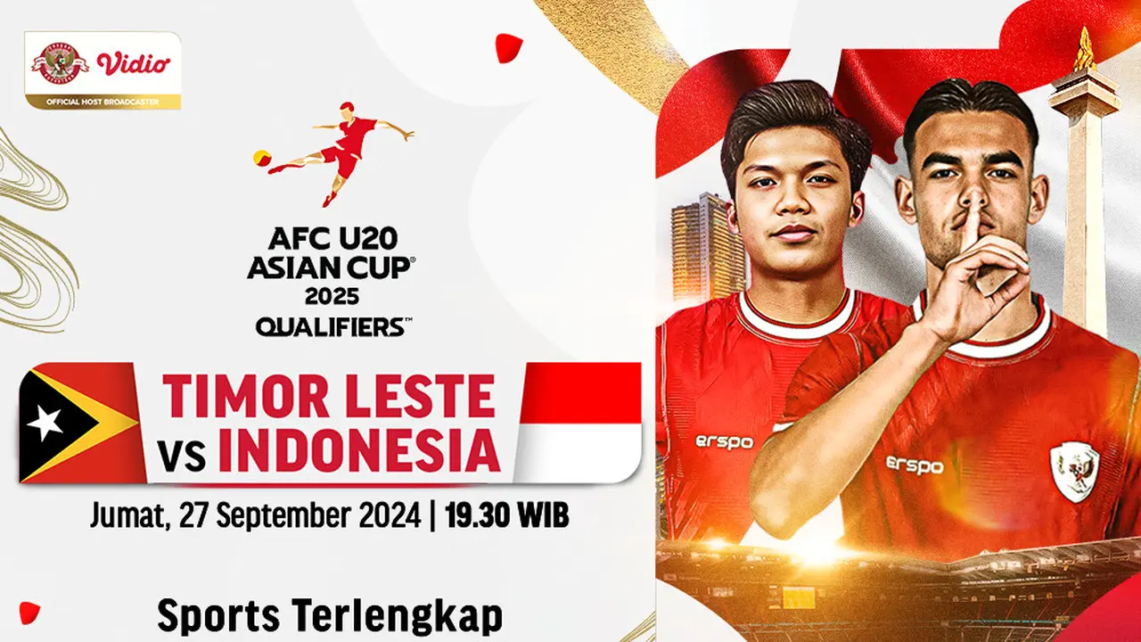 AFC U20 Asian Cup Qualifiers 2025: Timor-Leste U20 vs Indonesia U20 di Vidio