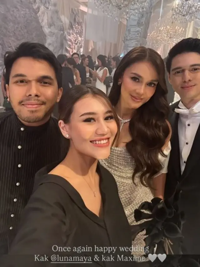 8 Pasangan Seleb yang Hadiri Resepsi Luna Maya dan Maxime Bouttier di Jakarta