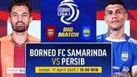 Temukan link siaran langsung big match BRI Liga 1: Borneo vs Persib di Vidio. Saksikan secara langsung big match BRI Liga 1 antara Borneo vs Persib pada matchweek ke 28 di pekan ini hanya di Vidio. (sum. doc. vidio.com)