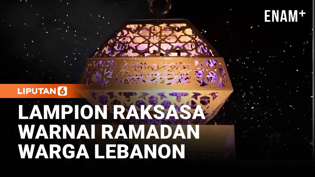 Megah! Sidon Resmikan Lampion Ramadan Tertinggi di Lebanon