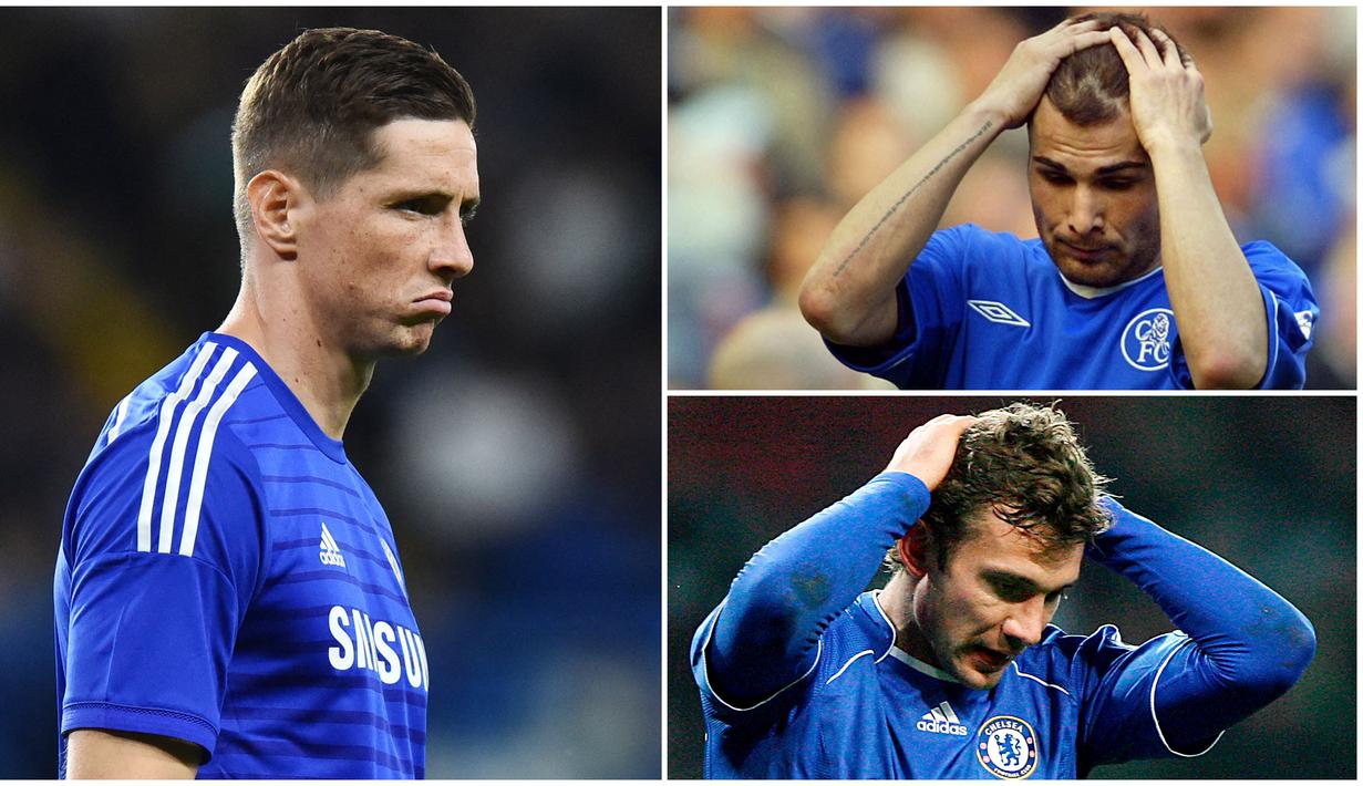 Chelsea terkenal tak segan-segan mendatangkan penyerang tajam berlabel bintang untuk mengisi barisan depannnya. Namun tak semua pembelian The Blues itu mulus, beberapa nama tenar seperti Fernando Torres dan Andriy Shevchenko justru melempem bersama Chelsea.