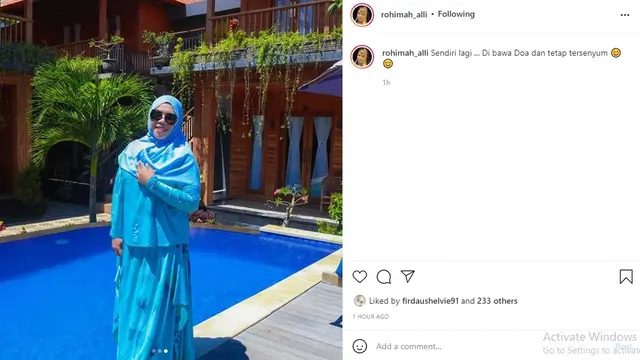 Rohimah, mantan istri Kiwil (Foto: Instagram/@rohimah_alli)