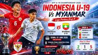 Jadwal Pertandingan Timnas Indonesia U-19 Vs Myanmar di Piala AFF U-19 2026