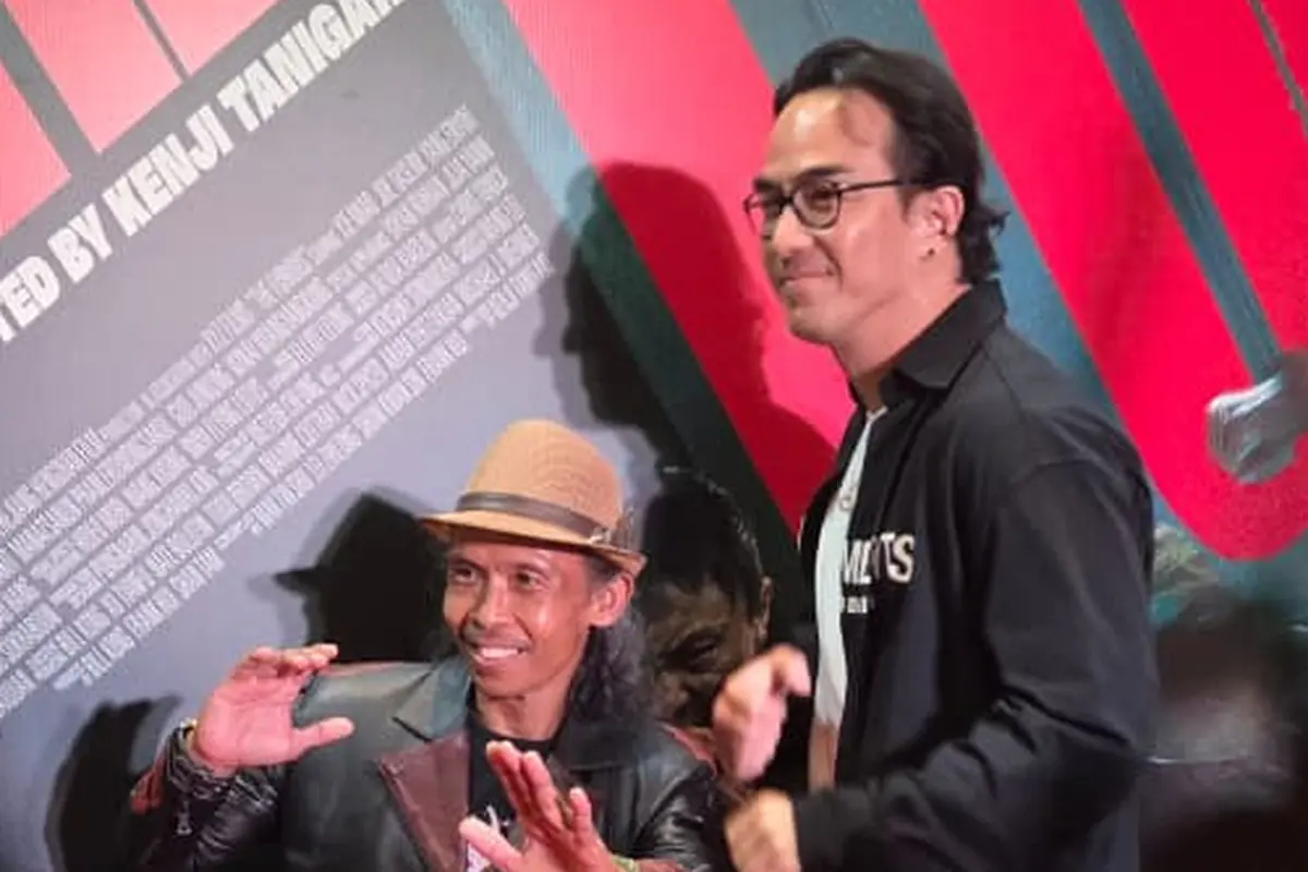 Yayan Ruhian dan Joe Taslim. (Ratnaning Asih/ Liputan6.com)