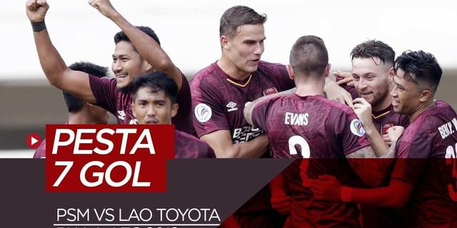VIDEO: Highlights Piala AFC 2019, PSM Vs Lao Toyota 7-3