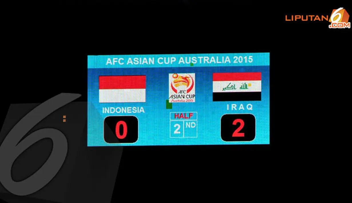 Meski telah berjuang habis-habisan, Timnas Indonesia harus mengakui keunggulan Irak dengan Skor 2-0 (Liputan6.com/Helmi Fithriansyah)