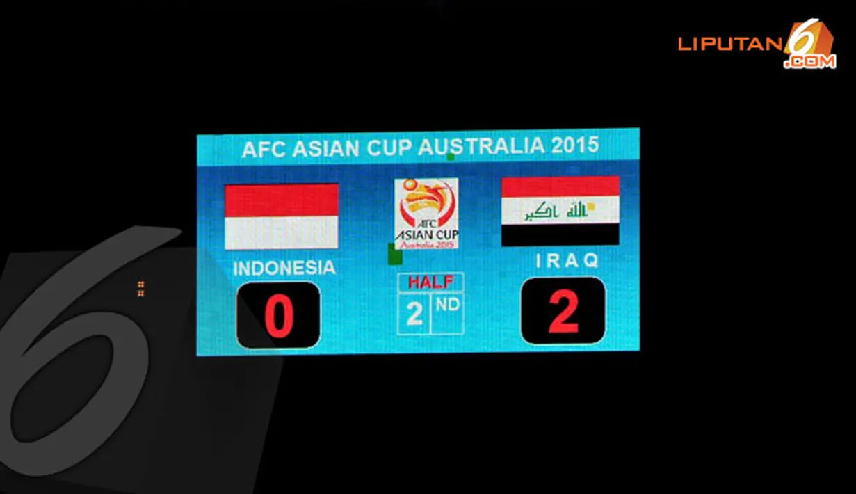 Meski telah berjuang habis-habisan, Timnas Indonesia harus mengakui keunggulan Irak dengan Skor 2-0 (Liputan6.com/Helmi Fithriansyah)