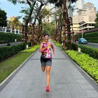 Nadia Mulya berolahraga lari (Instagram/nadiamulya)