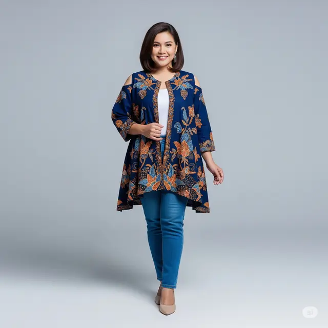 6 Model Batik Wanita Cold Shoulder yang Trending untuk Penampilan Modern dan Elegan
