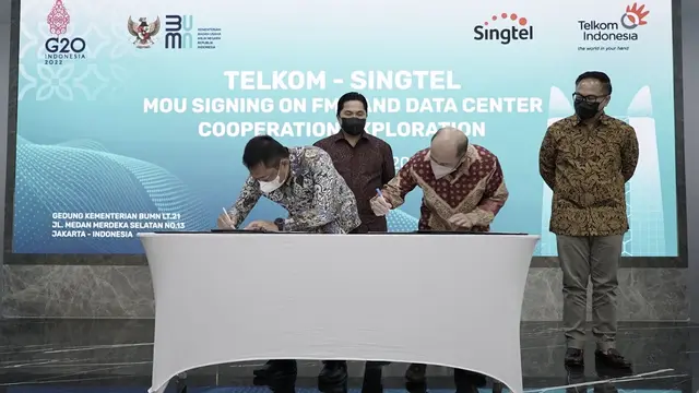 Telkom dan Singtel Kolaborasi Kembangkan Regional Data Center dan Bisnis Broadband