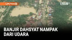 Di Aceh, bantuan logistik dan peralatan berat mulai dikirim menggunakan helikopter pada Minggu. Video udara dari Badan Nasional Penanggulangan Bencana (BNPB) memperlihatkan kawasan Aceh Tamiang yang berubah menjadi hamparan air cokelat, menenggelamka...
