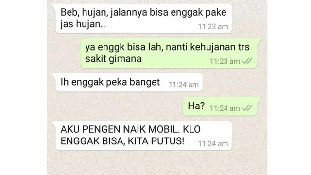 5 Chat Gebetan Minta Naik Mobil Ini Bikin Geleng Kepala