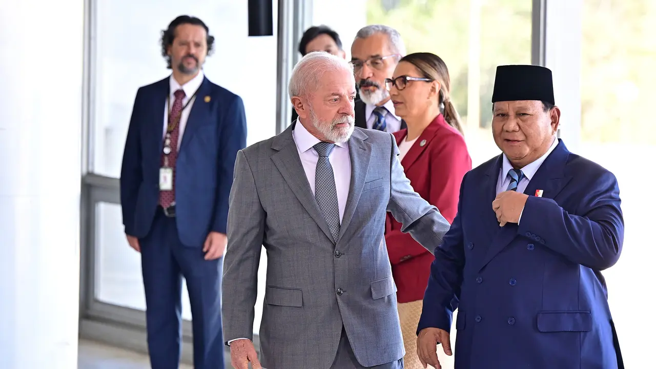 Presiden Prabowo Subianto dan Presiden Brasil Luiz Inácio Lula da Silva (Muchlis Jr - Biro Pers Sekretariat Presiden)