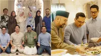 Potret silaturahmi artis di rumah Teuku Wisnu dan Shireen Sungkar. (sumber: Instagram/zaskiadyamecca/sahrulgunawanofficial)