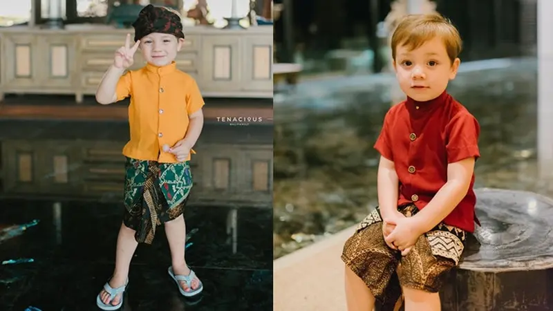 6 Potret Lucio Anak Stefan William Pakai Baju Tradisional Bali, Menggemaskan