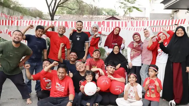 Keluarga  Shireen Sungkar rayakan Hari Kemerdekaan