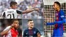 Berikut ini 5 pemain yang bisa dibeli Barcelona dari hasil penjualan seorang Neymar. Diantaranya, Marco Verratti dan Kylian Mbappe. (Foto-foto Kolase EPA)