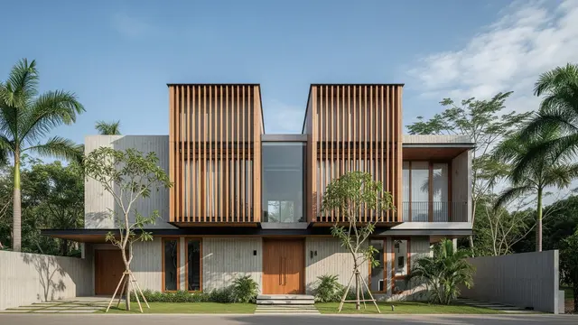 Gambar Rumah Minimalis Tampak Depan Terbaru 2025/Ilustrasi AI