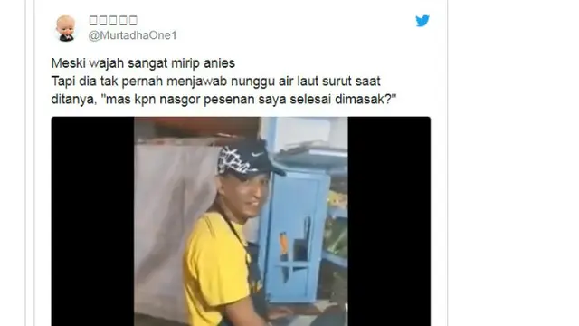 Penjual Nasi Goreng Mirip Anies Baswedan