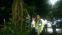 Pohon tumbang di sejumlah titik ibu kota malam ini (TMC Polda Metro)