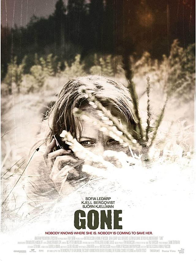 Poster film Gone alias Försvunnen. (Foto: Dok. Anagram/ Trossfilm/ IMDb)