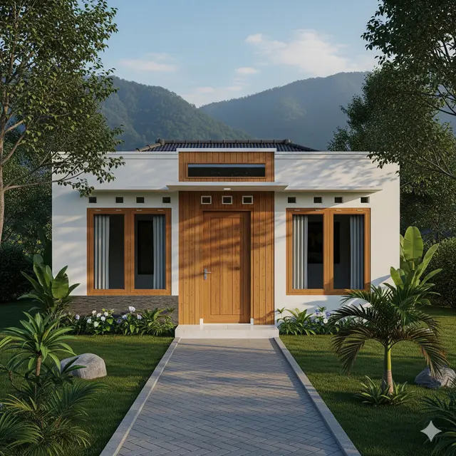 Inspirasi 7x12 Rumah Minimalis Sederhana di Desa