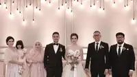 Gaun pernikahan Raisa karya desainer ternama dunia Elie Saab. (Image: thebridestory/instagram)