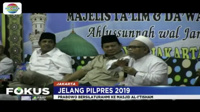 Prabowo Subianto Penuhi Undangan Maulid Nabi Pondok Pesantren Attauhidiyyah