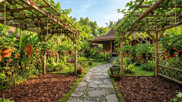 Model Kebun Buah yang Tidak Boros Air