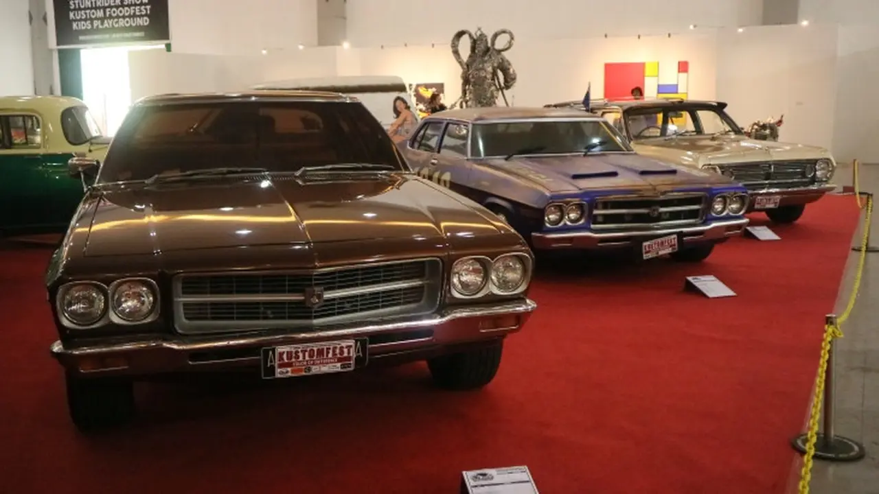 Mobil klasik kustom di Kustomfest 2018.