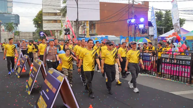 Total lebih dari 4.000 peserta ambil bagian di Bhayangkara Run 2025. Foto : (Istimewa).
