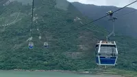 Ngong Ping 360, wisata cable car di Hong Kong untuk menuju ke Lantau Island. (Liputan6/Benedikta Miranti)