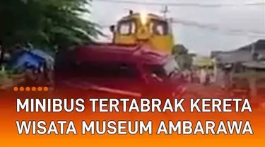 Detik-detik kecelakaan tak sengaja terekam jelas oleh kamera warga. Terjadi di perlintasan Desa Losari, Ambarawa, Semarang. Kereta api wisata baru berangkat ratusan meter dari Museum Kereta Ambarawa. Tiba-tiba dikejutkan minibus yang menerobos perlin...