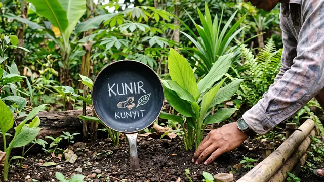 Ide Daur Ulang Wajan Menjadi Peralatan Taman
