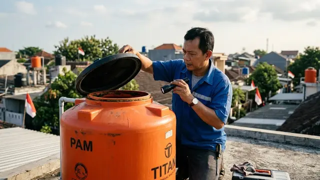 7 Cara Mencegah Pertumbuhan Lumut pada Toren