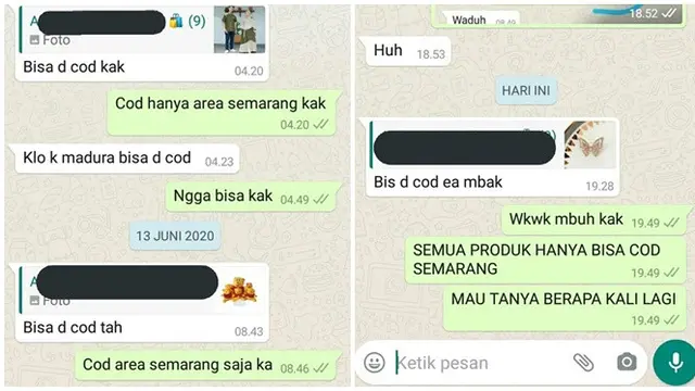 6 Chat Menyebalkan dari Penjual dan Pembeli saat Pesan Barang Ini Bikin Geregetan