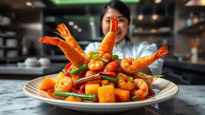 resep udang asam manis saus tiram