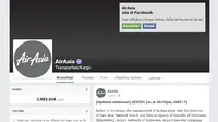 Sebagai ungkapan berkabung, AirAsia mengubah profil picture dan background situs dan laman Facebook dan Twitter resminya menjadi abu-abu,