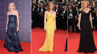 Bergaun Kemben, Seleb Usia 40 Tahunan Ini Adu Seksi di Cannes