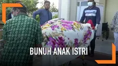 Seorang suami membunuh istri dan kedua anaknya di dalam rumah. Seorang anak lain berhasil kabur dan mendapat pertolongan warga.