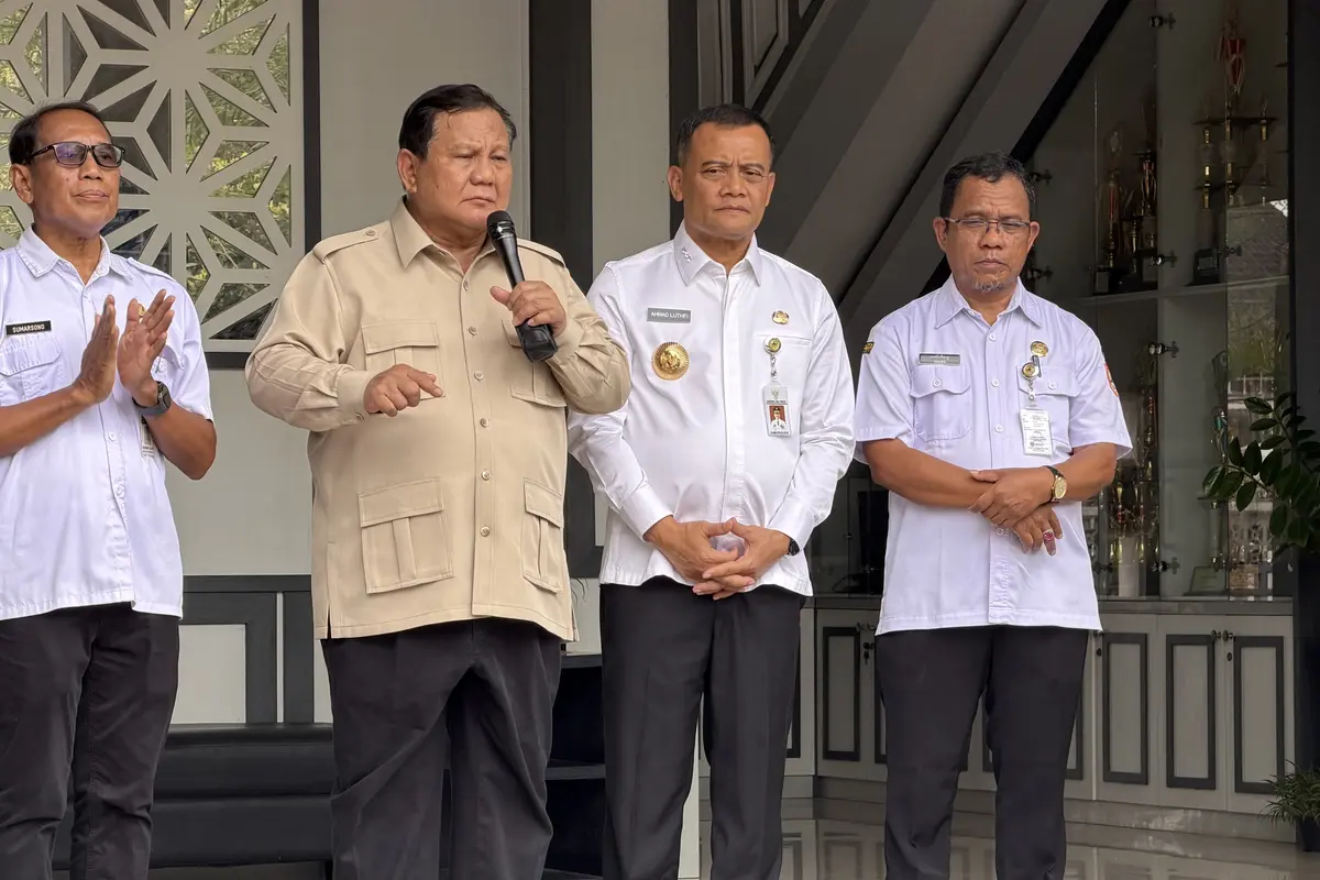Prabowo di SMAN 1 Cilacap