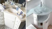 Bagian bawah wastafel yang dimanfaatkan (Sumber: Better Bathrooms)