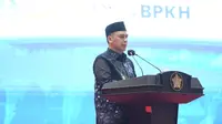 Wakil Menteri Agama RI Saiful Rahmad Dasuki Saat menghadiri seminar nasional yang diselenggarakan Badan Pengelola Keuangan Haji (BPKH) Banda Aceh. (Dok. Istimewa)