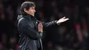 3. Antonio Conte - Dirinya mampu membawa Chelsea mematahkan dominasi Manchester City dengan menjadi juara Liga Inggris pada musim pertamanya bersama The Blues. (AFP/Ben Stansall)