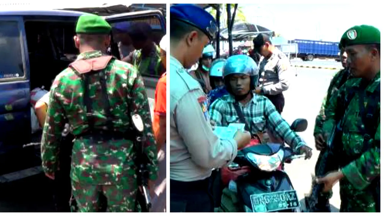 DPO Teroris Disebar, Gilimanuk Dijaga TNI dan Polri Bersenjata