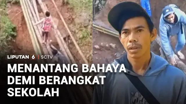 Miris! Menantang Bahaya demi Berangkat Sekolah