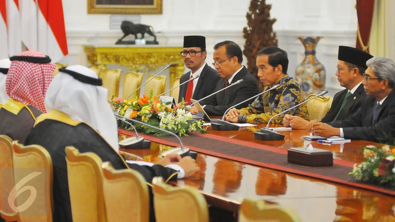 Jokowi menerima rombongan Majelis Syura Arab Saudi