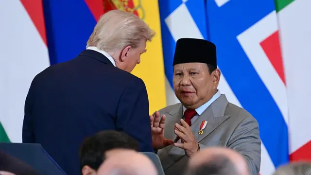Momen akrab Presiden Prabowo dan Donald Trump
